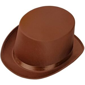 W WIDMANN MILANO Party Fashion WIDMANN 09784 Gran Gala Top Hat Adult Unisex, 1910s and 1920s, New Year, Groom, Carnival, Theme Parties, One Size, Brown Color W WIDMANN MILANO Party Fashion WIDMANN 09784 Gran Gala Top Hat Adult Unisex, 1910s and 1920s, New Year, Groom, Carnival, Theme Parties, One Size, Brown Color