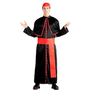 Ciao 62129 Cardinale Monsignore Costume Travestimento Uomo Adulto (Taglia Unica) Adult Fancy Dress, Solid, Black, red Ciao 62129 Cardinale Monsignore Costume Travestimento Uomo Adulto (Taglia Unica) Adult Fancy Dress, Solid, Black, red