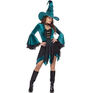 WILBERS & WILBERS 4661 Elegant Velvet Witch Dress for Women, Magician, Sorceress, for Carnival, Halloween WILBERS & WILBERS 4661 Elegant Velvet Witch Dress for Women, Magician, Sorceress, for Carnival, Halloween