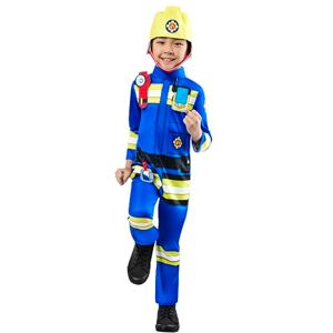 Rubies Official Fireman Sam Childs Costume, Kids Fancy Dress, Age 5-6 Years Halloween Rubies Official Fireman Sam Childs Costume, Kids Fancy Dress, Age 5-6 Years Halloween