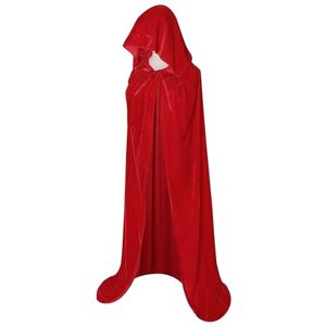 MAKLULU Christmas Hooded Velvet Cape, Halloween Party, Masquerade Dress Up, Adult Cape, Costume 59(red) MAKLULU Christmas Hooded Velvet Cape, Halloween Party, Masquerade Dress Up, Adult Cape, Costume 59(red)
