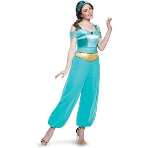 Disguise 21417B Disney Women's Jasmine Deluxe Adult Costume Aladdin Sized, Turquoise, M Disguise 21417B Disney Women's Jasmine Deluxe Adult Costume Aladdin Sized, Turquoise, M