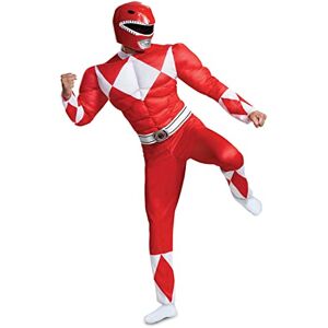 Disguise Official Deluxe Muscle Red Power Rangers Costume Adults, Halloween Costume for Adults Fancy Dress Up Outfit X-Large Disguise Official Deluxe Muscle Red Power Rangers Costume Adults, Halloween Costume for Adults Fancy Dress Up Outfit X-Large