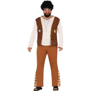 FIESTAS GUIRCA Woodstock Hippie Mens Fancy Dress Costume 70s Mens Outfit 60s Hippie Fancy Dress Men Size XL 44-46 FIESTAS GUIRCA Woodstock Hippie Mens Fancy Dress Costume 70s Mens Outfit 60s Hippie Fancy Dress Men Size XL 44-46