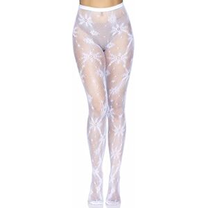 Leg Avenue Women's 1411-00222 Snowflake Fishnet Tights, O/S, White Adult Sized Costumes, Multi, One Leg Avenue Women's 1411-00222 Snowflake Fishnet Tights, O/S, White Adult Sized Costumes, Multi, One