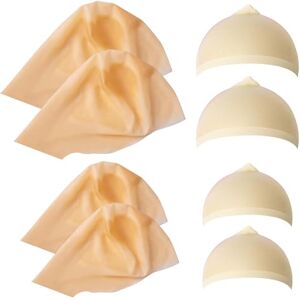 Iceyyyy 8 Piece Bald Caps Makeup Latex Bald Cap Head Wig Cap Costume Accessory for Adults Teens for Halloween, Theme Party Iceyyyy 8 Piece Bald Caps Makeup Latex Bald Cap Head Wig Cap Costume Accessory for Adults Teens for Halloween, Theme Party