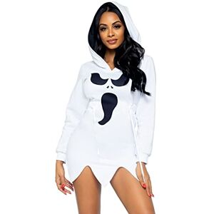 Leg Avenue 87076-00201 Ghost Fleece Hoodie Dress, Small, White Adult Sized Costumes, S Leg Avenue 87076-00201 Ghost Fleece Hoodie Dress, Small, White Adult Sized Costumes, S
