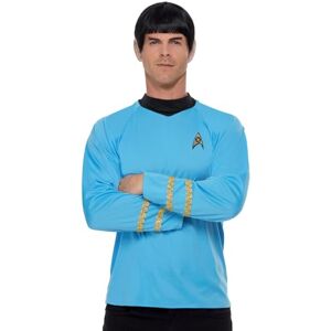 Smiffys Star Trek Costume, Original Series Sciences Uniform, Official Star Trek License Outfit, Classic Starfleet Commander Appearance, Star Trek Halloween Fancy Dress Accessory Smiffys Star Trek Costume, Original Series Sciences Uniform, Official Star Trek License Outfit, Classic Starfleet Commander Appearance, Star Trek Halloween Fancy Dress Accessory