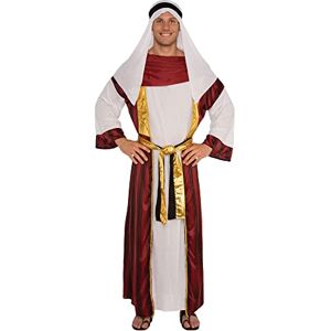 Rubies Bristol Novelty 820569STD000 Royal Desert Prince Costume set Men's adult White and Wine red Fancy Dress Halloween Halloween Rubies Bristol Novelty 820569STD000 Royal Desert Prince Costume set Men's adult White and Wine red Fancy Dress Halloween Halloween