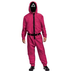 Disguise Netflix Squid Game Guard Tracksuit Fancy Dress for Adults, Officially Licensed, Squid Games Tracksuit, Detailed Design, Includes Full Jumpsuit and Mask, in size S/M and L/XL Disguise Netflix Squid Game Guard Tracksuit Fancy Dress for Adults, Officially Licensed, Squid Games Tracksuit, Detailed Design, Includes Full Jumpsuit and Mask, in size S/M and L/XL