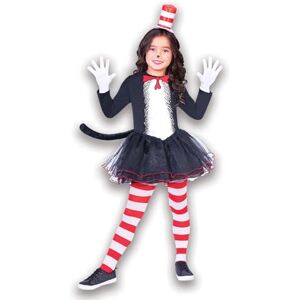amscan (PKT) (Fix 12/25) (9904198) Child Girls Cat In The Hat Dress Set Costume (8-10yr) amscan (PKT) (Fix 12/25) (9904198) Child Girls Cat In The Hat Dress Set Costume (8-10yr)