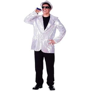 Dress Up America Fully Lined Sequin Jacket for Adult Beautiful Dress Up Set for Role Play Silver Dress Up America Fully Lined Sequin Jacket for Adult Beautiful Dress Up Set for Role Play Silver
