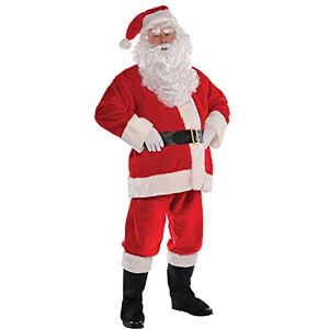 amscan 9912203 Christmas Plush Santa Suit Men's Costume XXL amscan 9912203 Christmas Plush Santa Suit Men's Costume XXL