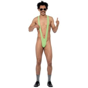 Smiffys Borat Mankini in Lime Green for Adults Official Borat Licensed Costume Instantly Recognisable Design Perfect for Groups Students Stag and Hen Nights Hilarious Fancy Dress Smiffys Borat Mankini in Lime Green for Adults Official Borat Licensed Costume Instantly Recognisable Design Perfect for Groups Students Stag and Hen Nights Hilarious Fancy Dress