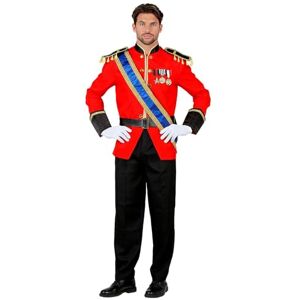 W WIDMANN MILANO Party Fashion Royal Prince Costume for Men, Fairy Tales, English, Noble, Historical Uniforms, Carnival, Theme Parties, Size L, Red W WIDMANN MILANO Party Fashion Royal Prince Costume for Men, Fairy Tales, English, Noble, Historical Uniforms, Carnival, Theme Parties, Size L, Red