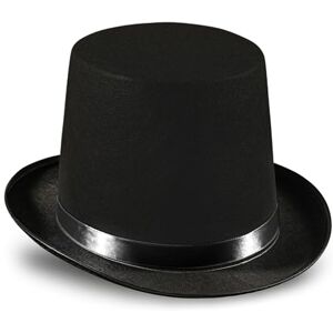 Dress Up America Top Hats for Kids and Adults Black Magician Party Hat Formal Tuxedo Hat Unisex Dress Up America Top Hats for Kids and Adults Black Magician Party Hat Formal Tuxedo Hat Unisex