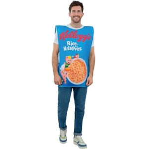 Smiffys Kelloggs™ Rice Krispies™ Cereal Box Costume Tabard, Officially Licensed Kelloggs Fancy Dress, Adult Dress Up Costumes Smiffys Kelloggs™ Rice Krispies™ Cereal Box Costume Tabard, Officially Licensed Kelloggs Fancy Dress, Adult Dress Up Costumes