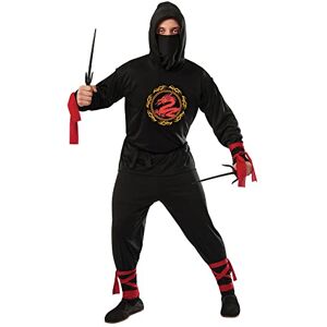 FORUM Bristol Novelty Black Ninja Adult Halloween Costume, Mens Size XL FORUM Bristol Novelty Black Ninja Adult Halloween Costume, Mens Size XL