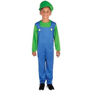 Rubies 301746S000 Plumber Kids Fancy Dress, Boys, Girls, Green/Blue, 7-8 Years Halloween Halloween Rubies 301746S000 Plumber Kids Fancy Dress, Boys, Girls, Green/Blue, 7-8 Years Halloween Halloween