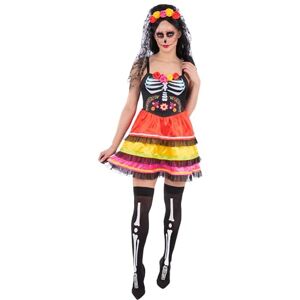 Smiffys Ladies Day of the Dead Costume with Dress and Rose Headband Veil Women’s Dia de los Muertos Halloween Fancy Dress Outfit, X-Large Smiffys Ladies Day of the Dead Costume with Dress and Rose Headband Veil Women’s Dia de los Muertos Halloween Fancy Dress Outfit, X-Large