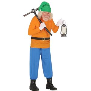 FIESTAS GUIRCA Fairy Tale Dwarf Mens Fancy Dress Costume Forest Dwarf Fancy Dress Men Size S 36-38 FIESTAS GUIRCA Fairy Tale Dwarf Mens Fancy Dress Costume Forest Dwarf Fancy Dress Men Size S 36-38
