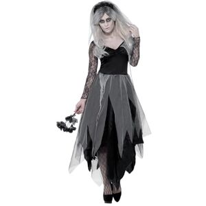 Smiffys Graveyard Bride Costume, Black with Dress & Rose Veil, Halloween Adult Fancy Dress, Adult Dress Up Costumes Smiffys Graveyard Bride Costume, Black with Dress & Rose Veil, Halloween Adult Fancy Dress, Adult Dress Up Costumes