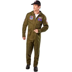 Rubies 821157_S Officially Licensed Deluxe Top Gun Costume Adult Sized, Shown Rubies 821157_S Officially Licensed Deluxe Top Gun Costume Adult Sized, Shown