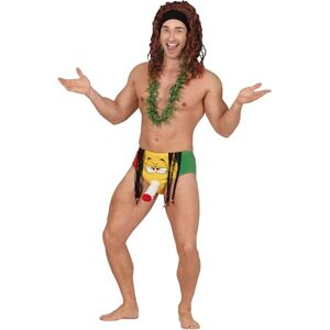 FIESTAS GUIRCA Rasta Underpants (One Size) Fun Pants for Stag Do and Rastafarian Themed Parties Accessory for Adult Men Yellow FIESTAS GUIRCA Rasta Underpants (One Size) Fun Pants for Stag Do and Rastafarian Themed Parties Accessory for Adult Men Yellow