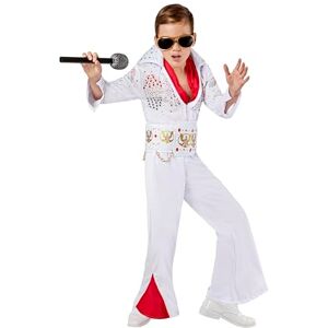 Rubies 883481M000 Elvis Deluxe Child Costume Kids Fancy Dress, Boys, Multi-Colored, 7-8 Years Halloween Rubies 883481M000 Elvis Deluxe Child Costume Kids Fancy Dress, Boys, Multi-Colored, 7-8 Years Halloween