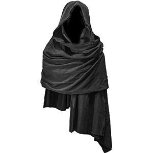 JCBFUME Cowl Hood Scarf Rogue Hood Medieval Cloak Renaissance Costume Men Neck Warmer Hooded Cape Hat Cyberpunk Accessories, Multicolor JCBFUME Cowl Hood Scarf Rogue Hood Medieval Cloak Renaissance Costume Men Neck Warmer Hooded Cape Hat Cyberpunk Accessories, Multicolor