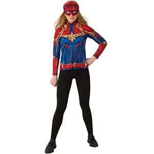 Rubies Official Captain Marvel Hero Kit, Adult Ladies Top and Headpiece, Size X-Small Halloween Rubies Official Captain Marvel Hero Kit, Adult Ladies Top and Headpiece, Size X-Small Halloween
