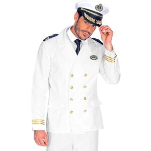 W WIDMANN MILANO Party Fashion Widmann W MILANO Party Fashion Captain's jacket, jacket, sailor, uniform, captain, carnival costume, white. W WIDMANN MILANO Party Fashion Widmann W MILANO Party Fashion Captain's jacket, jacket, sailor, uniform, captain, carnival costume, white.