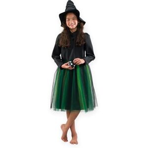PRETEND TO BEE Deluxe Wicked Witch & Hat Dress Up Costume for Kids, 3-5 Years, Black and Green PRETEND TO BEE Deluxe Wicked Witch & Hat Dress Up Costume for Kids, 3-5 Years, Black and Green