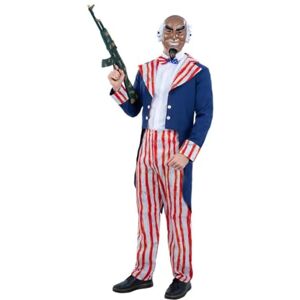 Smiffys Uncle Sam Horror Patriot Costume Jacket, Trousers, Bowtie & Mask, Halloween Adult Fancy Dress, Halloween Dress Up Costumes Smiffys Uncle Sam Horror Patriot Costume Jacket, Trousers, Bowtie & Mask, Halloween Adult Fancy Dress, Halloween Dress Up Costumes