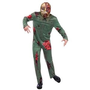 Smiffys Revenge Killer Gas Mask Zombie Costume for Adults, Scary Halloween Fancy Dress Bloody Jumpsuit Creepy Gas Mask, Undead Horror Outfit for Haunted House Parties & Zombie Walks Medium- Large Smiffys Revenge Killer Gas Mask Zombie Costume for Adults, Scary Halloween Fancy Dress Bloody Jumpsuit Creepy Gas Mask, Undead Horror Outfit for Haunted House Parties & Zombie Walks Medium- Large