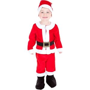 PRETEND TO BEE Little Santa Dress Up Costume for Kids Ideal for Christmas, 3 Piece Velour Set, 3-5 Years PRETEND TO BEE Little Santa Dress Up Costume for Kids Ideal for Christmas, 3 Piece Velour Set, 3-5 Years