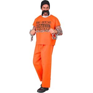 W WIDMANN MILANO Party Fashion 21372 Kostüm Häftling Costume Prisoner, Orange, M W WIDMANN MILANO Party Fashion 21372 Kostüm Häftling Costume Prisoner, Orange, M