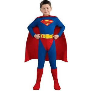 Rubies Official DC Superman Kids Fancy Dress Boys Superhero Childrens Child Comic Book Costume,5-7 years Medium Halloween Rubies Official DC Superman Kids Fancy Dress Boys Superhero Childrens Child Comic Book Costume,5-7 years Medium Halloween
