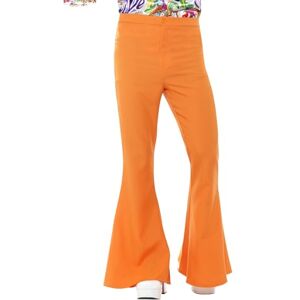 Smiffys Flared Trousers, Mens, Orange , 1960's Groovy Fancy Dress, 1960s Dress Up Costumes Halloween Smiffys Flared Trousers, Mens, Orange , 1960's Groovy Fancy Dress, 1960s Dress Up Costumes Halloween