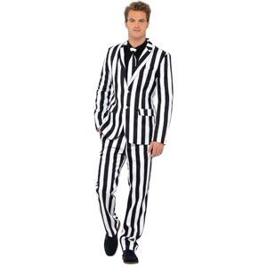 Smiffys Humbug Suit, Black & White with Jacket, Trousers and Tie, Stand Out Suits Fancy Dress, Comedy Dress Up Costumes Halloween Smiffys Humbug Suit, Black & White with Jacket, Trousers and Tie, Stand Out Suits Fancy Dress, Comedy Dress Up Costumes Halloween