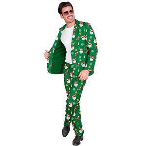 W WIDMANN MILANO Party Fashion Men's Christmas Party Fashion Suit, Santa Claus, Glows Under UV Light, Professional Quality, Comfort Fit, Carnival, Theme Parties W WIDMANN MILANO Party Fashion Men's Christmas Party Fashion Suit, Santa Claus, Glows Under UV Light, Professional Quality, Comfort Fit, Carnival, Theme Parties