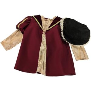 PRETEND TO BEE Henry VIII Tudor Dress Up Costume for Kids, 3 Piece Set, 7-9 Years, Red PRETEND TO BEE Henry VIII Tudor Dress Up Costume for Kids, 3 Piece Set, 7-9 Years, Red
