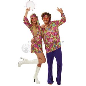Rubies Official Ladies 70's Hippie Girl, Adult Costume Large Halloween Rubies Official Ladies 70's Hippie Girl, Adult Costume Large Halloween