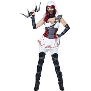 California Costumes Women's Sexy Ninja-White, White/Red/Gray, XS California Costumes Women's Sexy Ninja-White, White/Red/Gray, XS