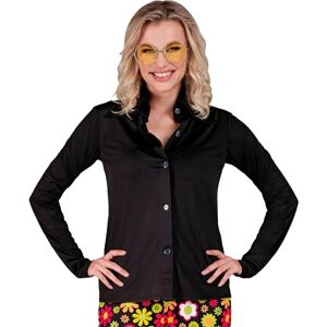 W WIDMANN MILANO Party Fashion Widmann 21005-70s Style Shirt, Adult Woman, Carnival, Disco, Theme Parties, Size L/XL, Black Colour W WIDMANN MILANO Party Fashion Widmann 21005-70s Style Shirt, Adult Woman, Carnival, Disco, Theme Parties, Size L/XL, Black Colour