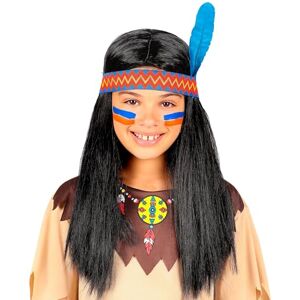 W WIDMANN MILANO Party Fashion Indian Wig W/Headband & Feather (in Box) W WIDMANN MILANO Party Fashion Indian Wig W/Headband & Feather (in Box)