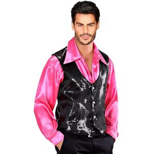 W WIDMANN MILANO Party Fashion Widmann 9322G ? Sequins Vest for Men W WIDMANN MILANO Party Fashion Widmann 9322G ? Sequins Vest for Men
