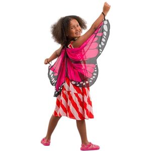 PRETEND TO BEE Pink Butterfly Wings Dress Up Costume Accessory for Kids, 3+ Years PRETEND TO BEE Pink Butterfly Wings Dress Up Costume Accessory for Kids, 3+ Years