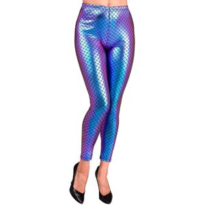 W WIDMANN MILANO Party Fashion Women's Leggings Meerjungfrau Mermaid, Purple-Blue, S-M W WIDMANN MILANO Party Fashion Women's Leggings Meerjungfrau Mermaid, Purple-Blue, S-M