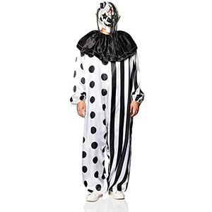 Fun World Killer Clown Adult Costume, black, Standard Size Fun World Killer Clown Adult Costume, black, Standard Size